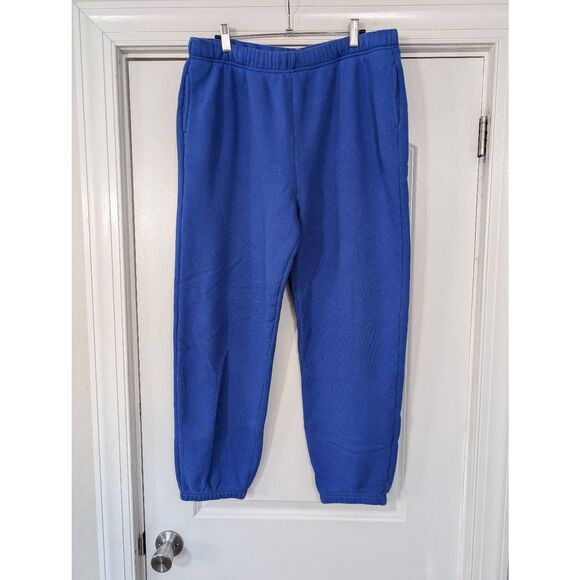 Rag and Bone French Terry Sweatpants women's large royal blue jogger‎ - Picture 1 of 5